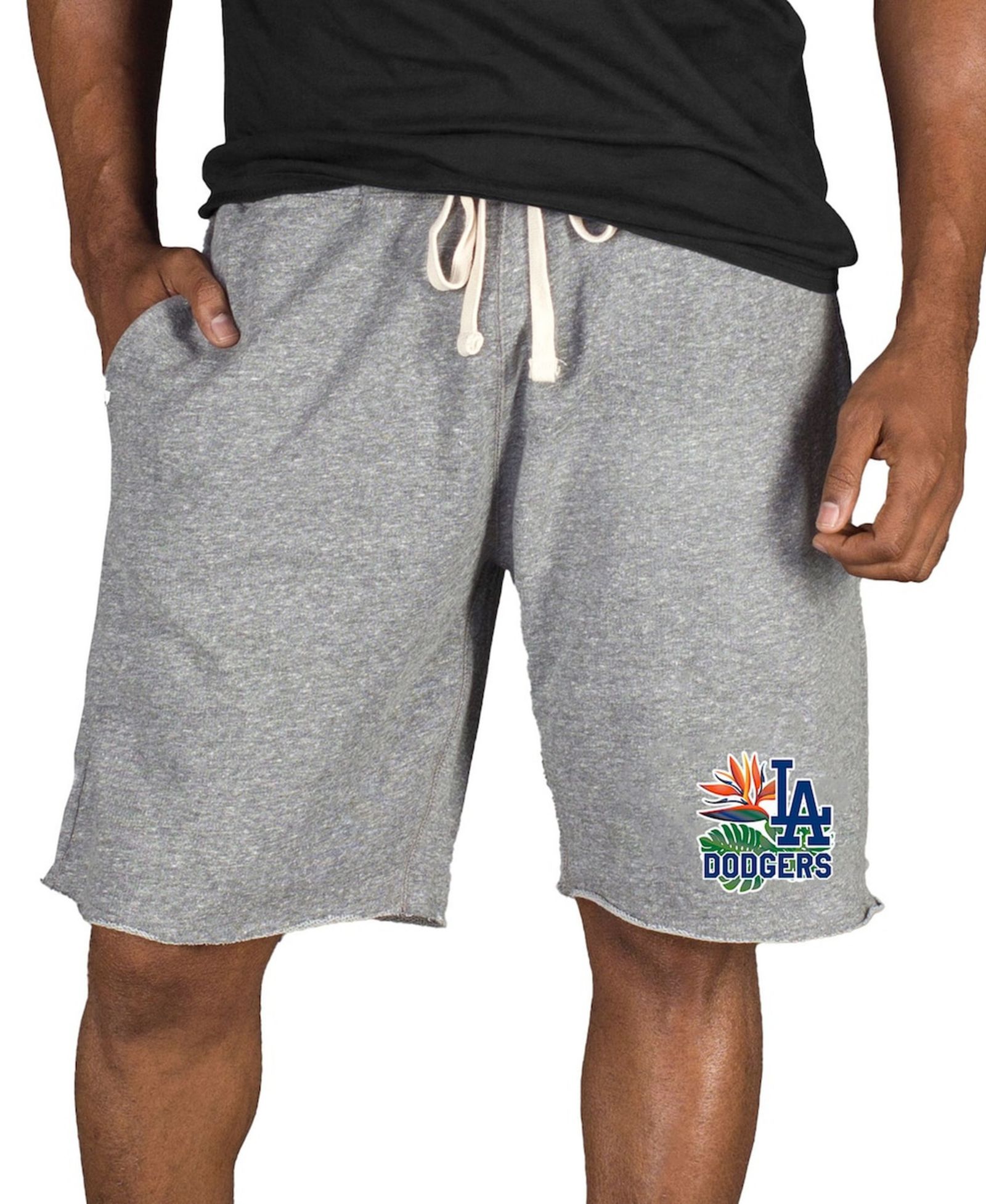 Concepts Sport Men's Gray Los Angeles Dodgers Mainstream Tri-Blend Shorts