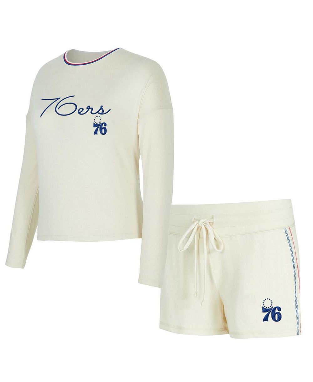 Комплект Concepts Sport Women's: топ и шорты, кремовый цвет