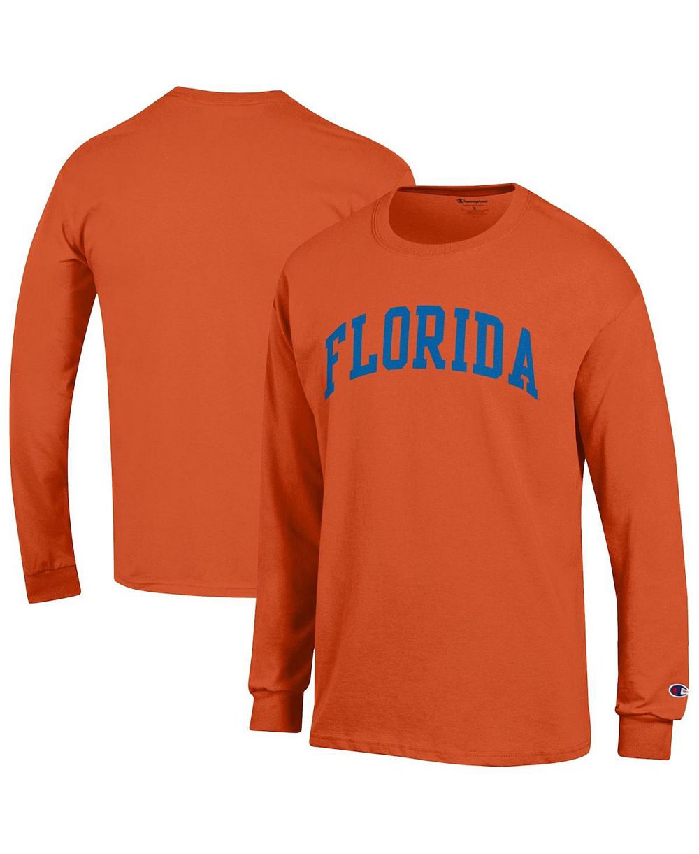 Мужская футболка Champion Orange Florida Gators Basic Arch Long Sleeve