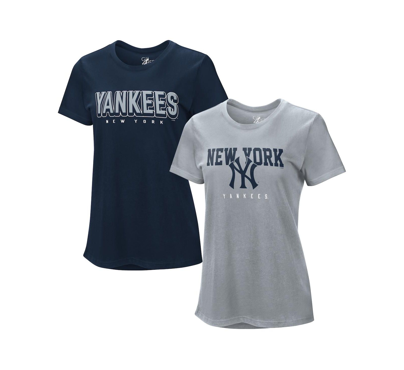 Женская футболка G-III 4Her by Carl Banks New York Yankees, набор 2 шт