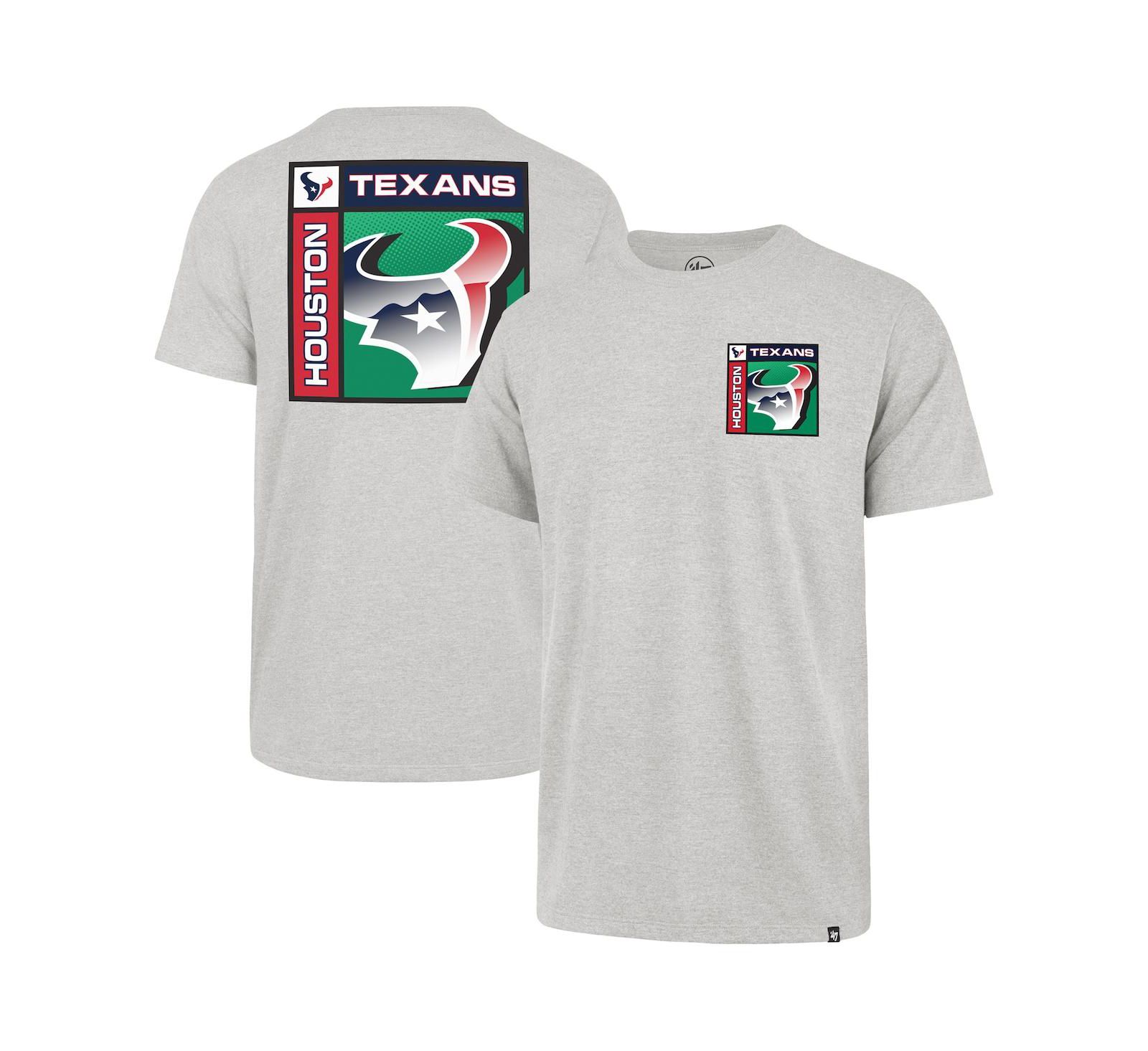 '47 Brand Men's Gray Houston Texans Chrome Plate Franklin T-Shirt
