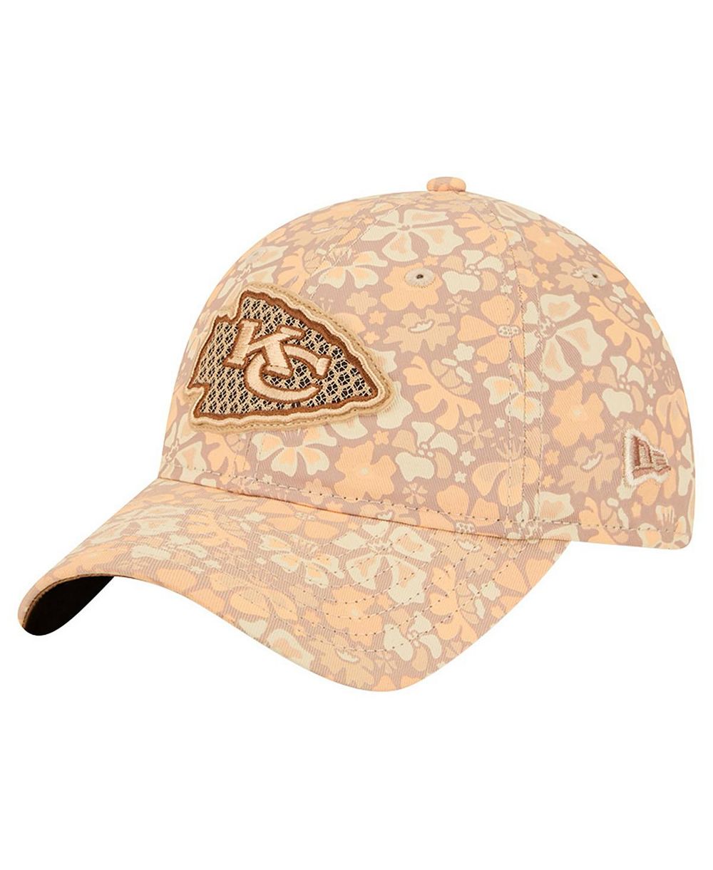 New Era Women's Tan Kansas City Chiefs Floral 9TWENTY Adjustable Hat