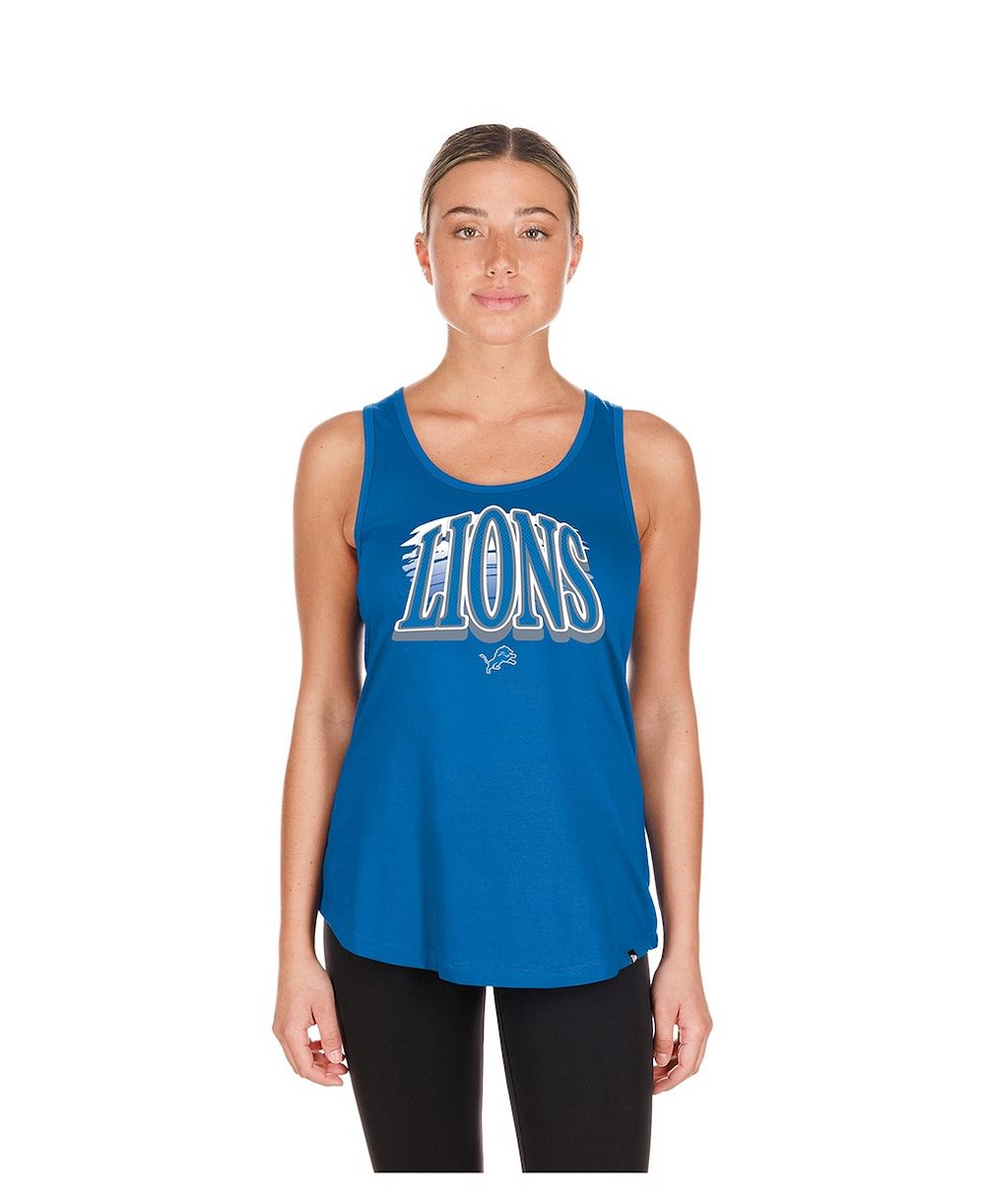 New Era Женский летний майка Detroit Lions Blue