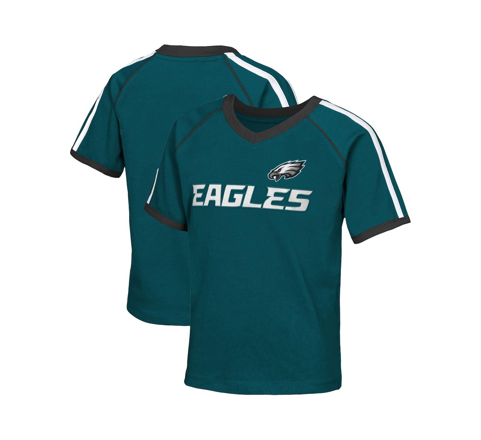 Футболка Outerstuff Big Girls Midnight Green Philadelphia Eagles Score Breaker Soccer