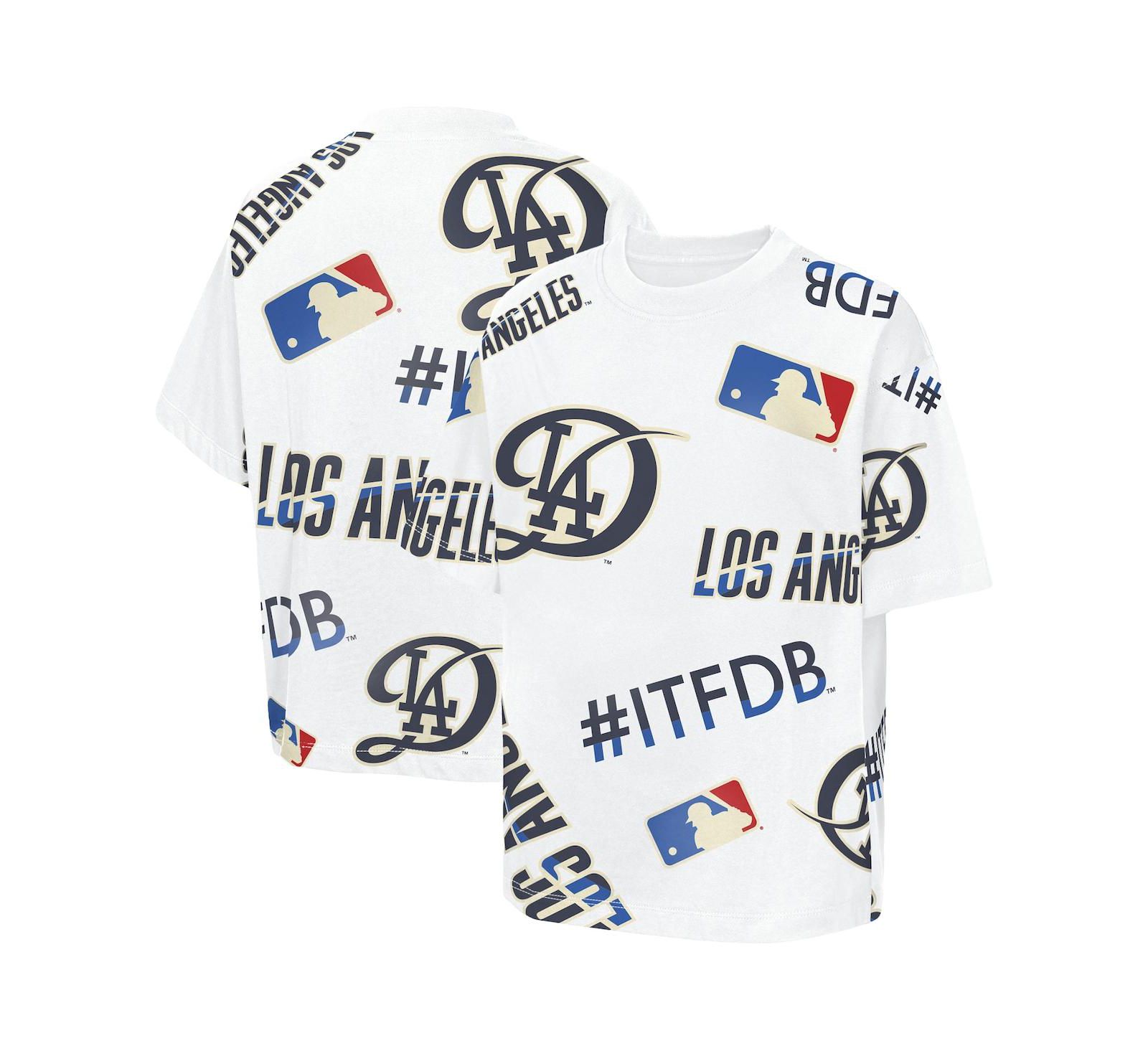 Outerstuff Детская футболка White Los Angeles Dodgers Circus Catch
