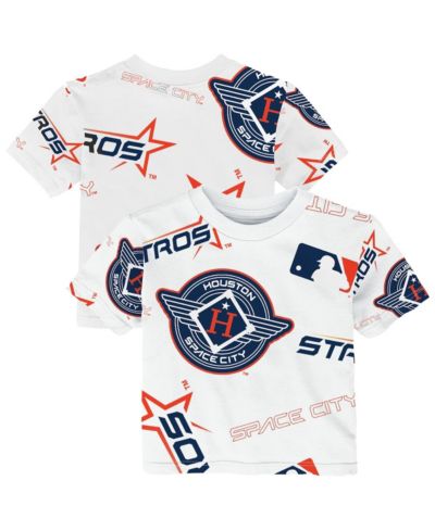 Детская футболка Outerstuff White Houston Astros Game Day для мальчиков и девочек