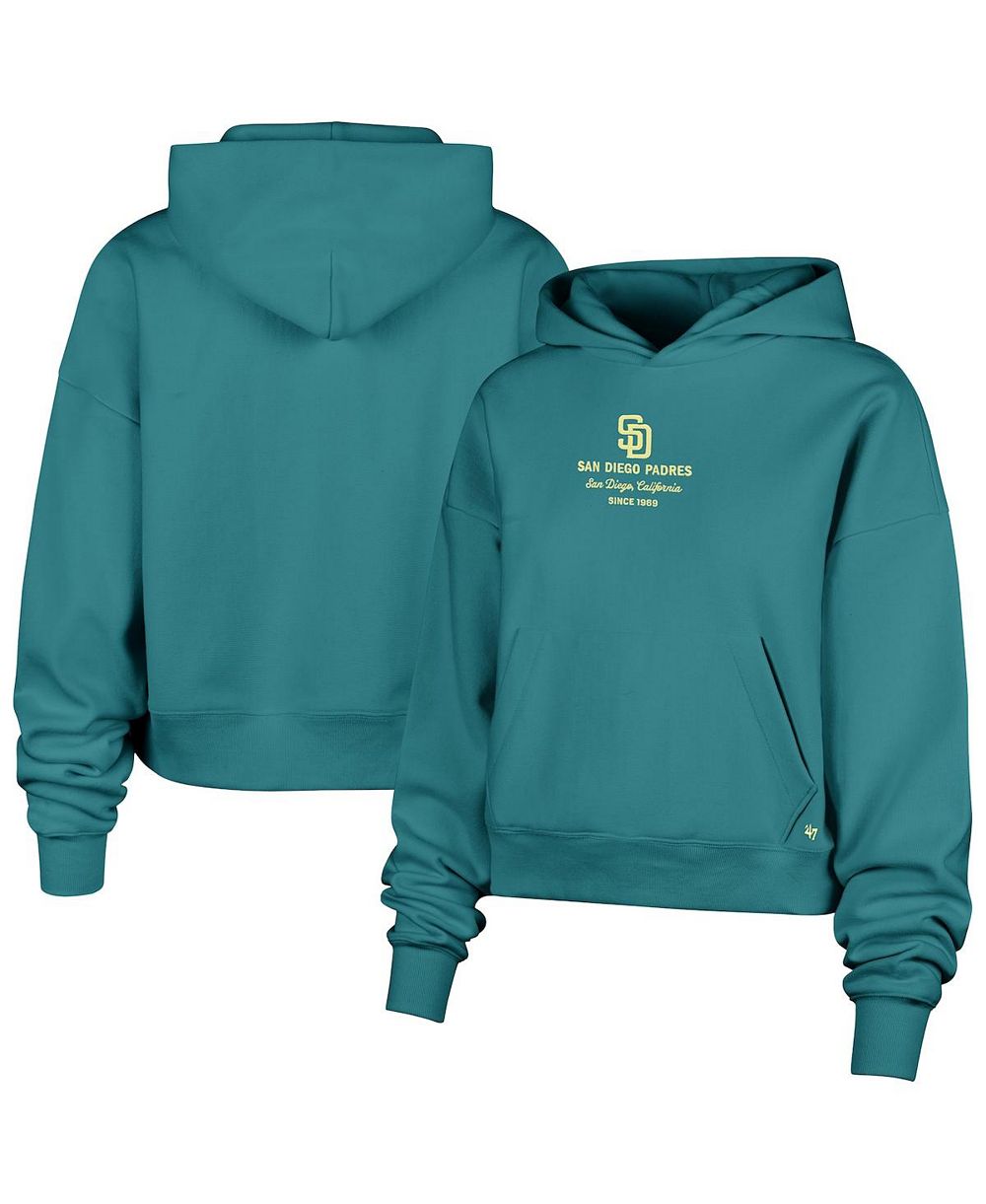 Женское худи '47 Brand San Diego Padres Anderson Foundation, бирюзовое