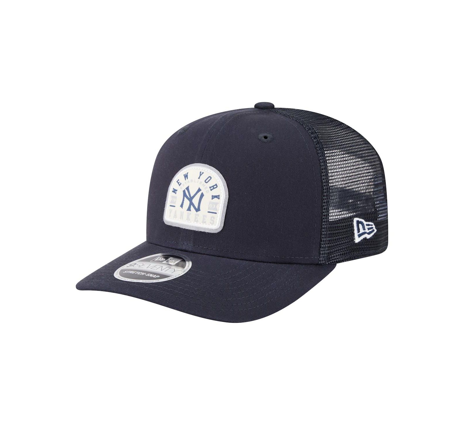 Мужская кепка New Era New York Yankees Throwback Contest 9SEVENTY Adjustable Trucker Hat темно-синяя