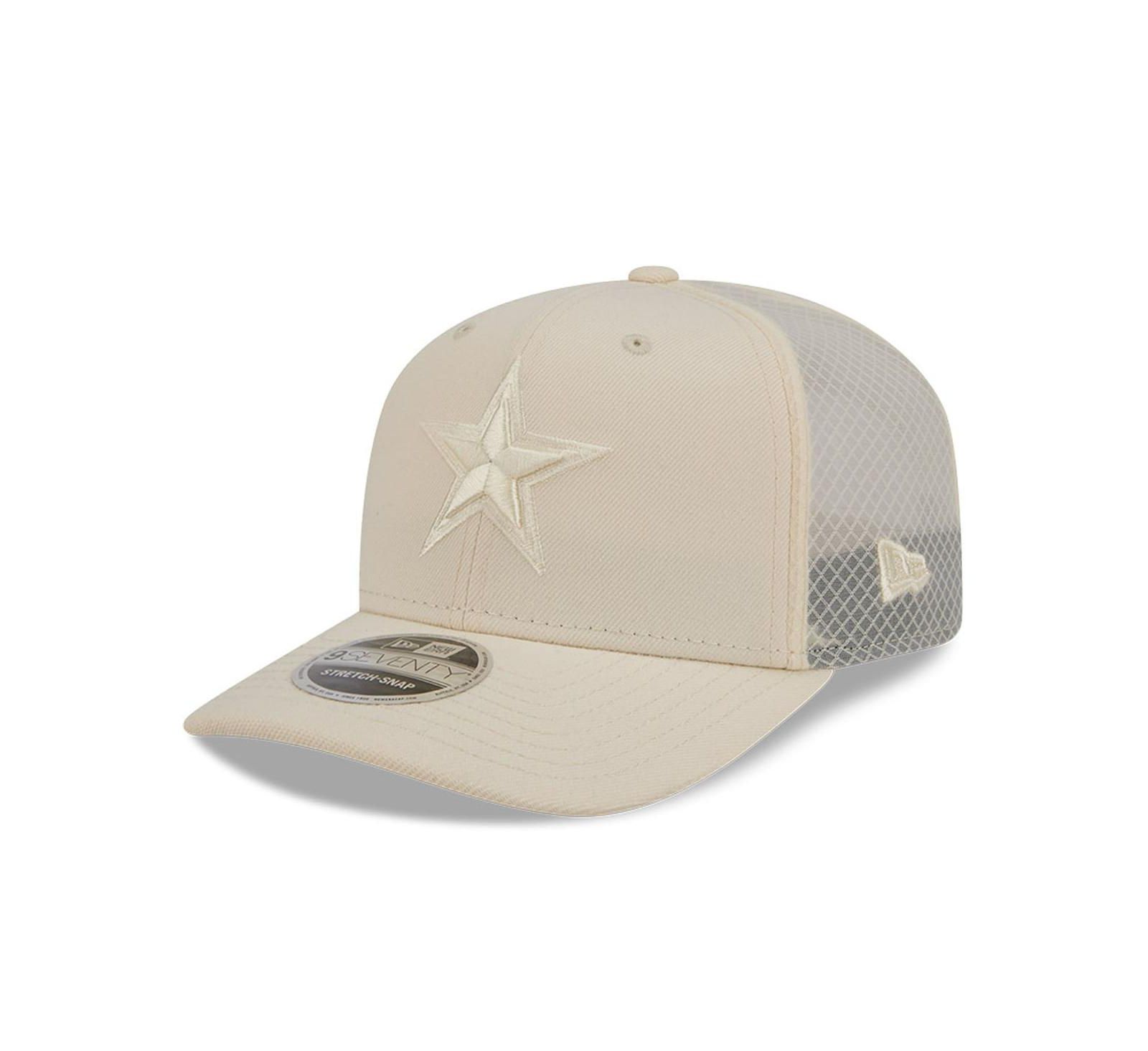 Мужская регулируемая кепка New Era Cream Dallas Cowboys Color Pack 9SEVENTY