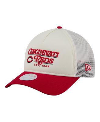 Женская кепка New Era Cincinnati Reds Retro 9FORTY M-Crown A-Frame Trucker