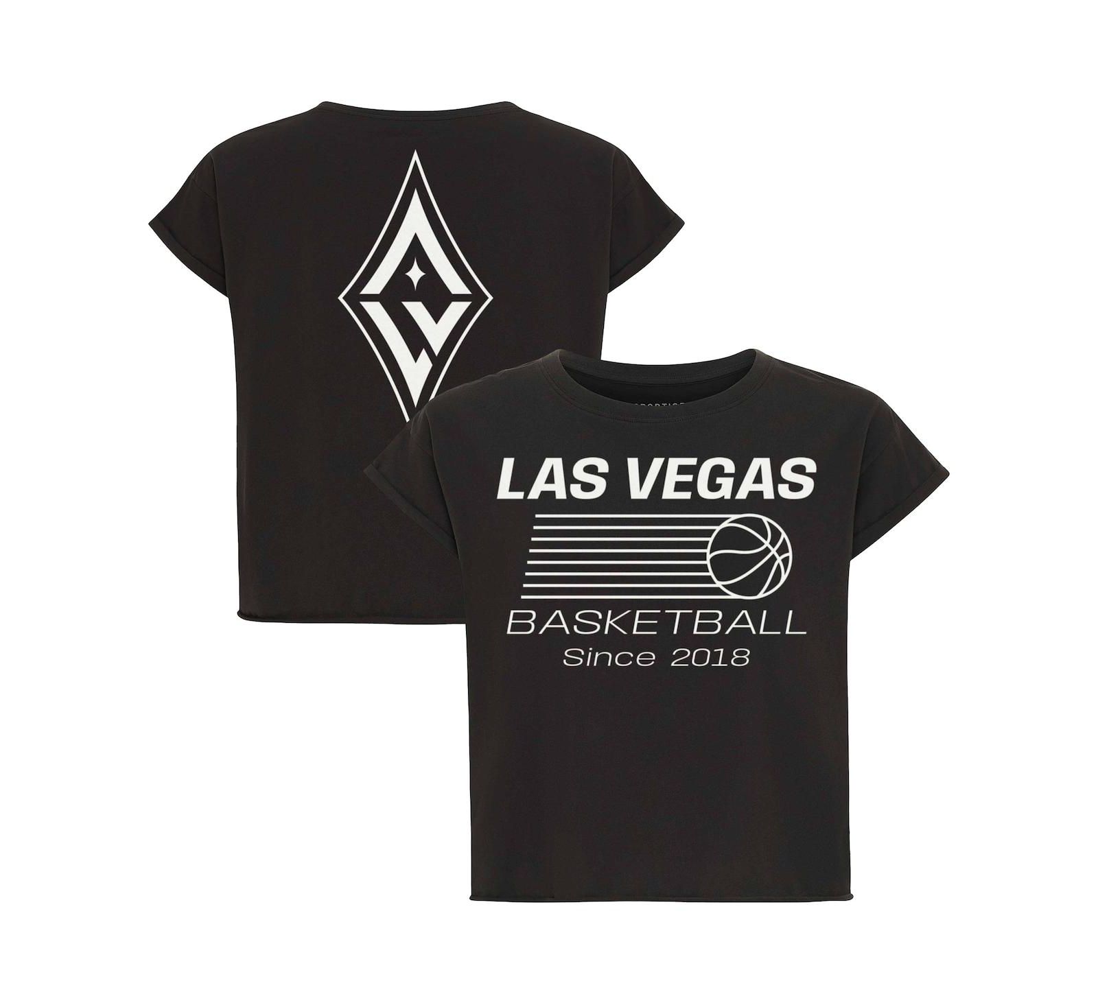 Sportiqe Женская футболка Alana из коллекции Las Vegas Aces Athletic Club, антрацитовый цвет