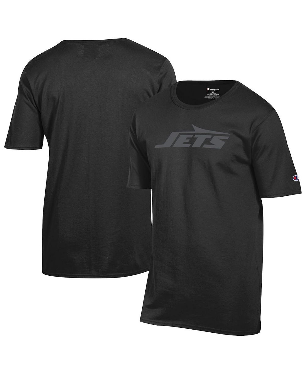 Мужская футболка Champion Black New York Jets Tonal Logo