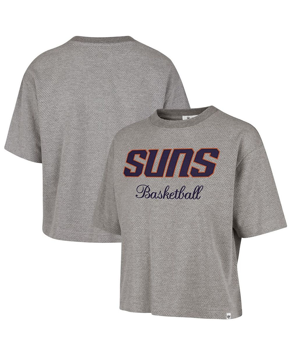 Женская укороченная футболка '47 Brand Phoenix Suns, серая