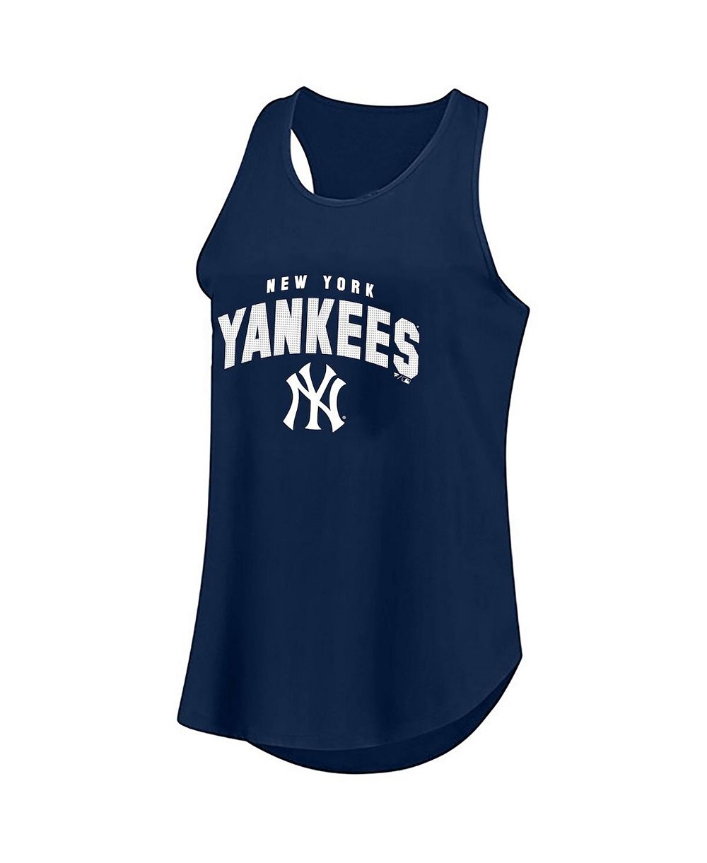 Женский топ-майка Fanatics Navy New York Yankees Plus Size