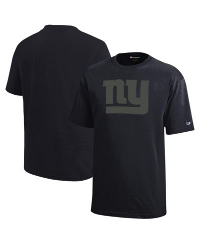 Champion Big Boys and Girls Black New York Giants Tonal T-Shirt
