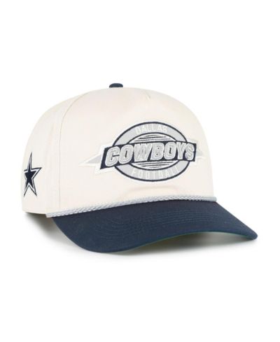 Мужская бейсболка '47 Brand Natural/Navy Dallas Cowboys Frame Out Two-Tone Hitch Adjustable Hat