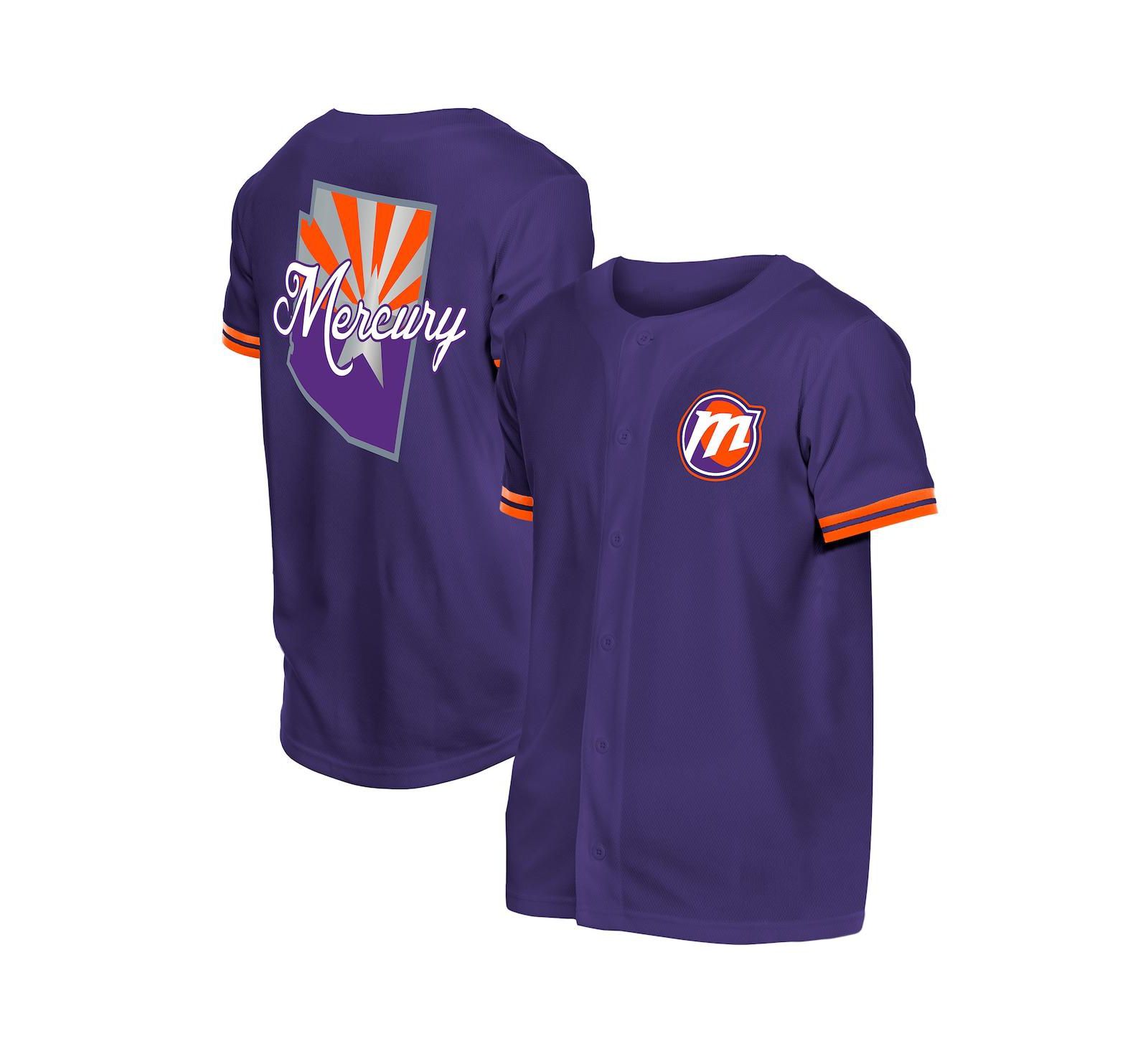 Мужская бейсболка New Era Phoenix Mercury 2026 WNBA Draft Hometown Baseball Jersey фиолетовая