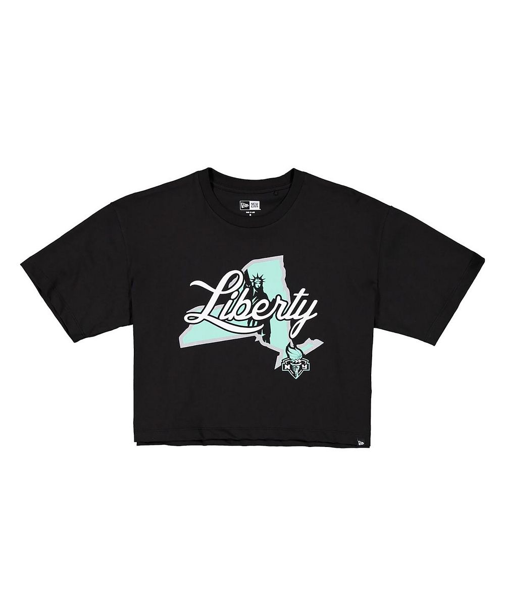 New Era Women's Black New York Liberty 2026 WNBA Draft Hometown Boxy T-Shirt