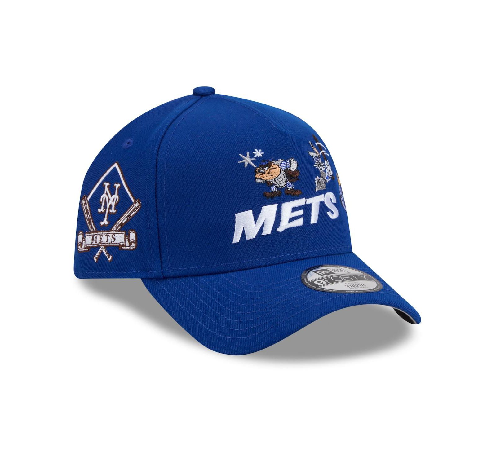 Кепка New Era A-Frame 9FORTY для мальчиков и девочек New York Mets Looney Tunes
