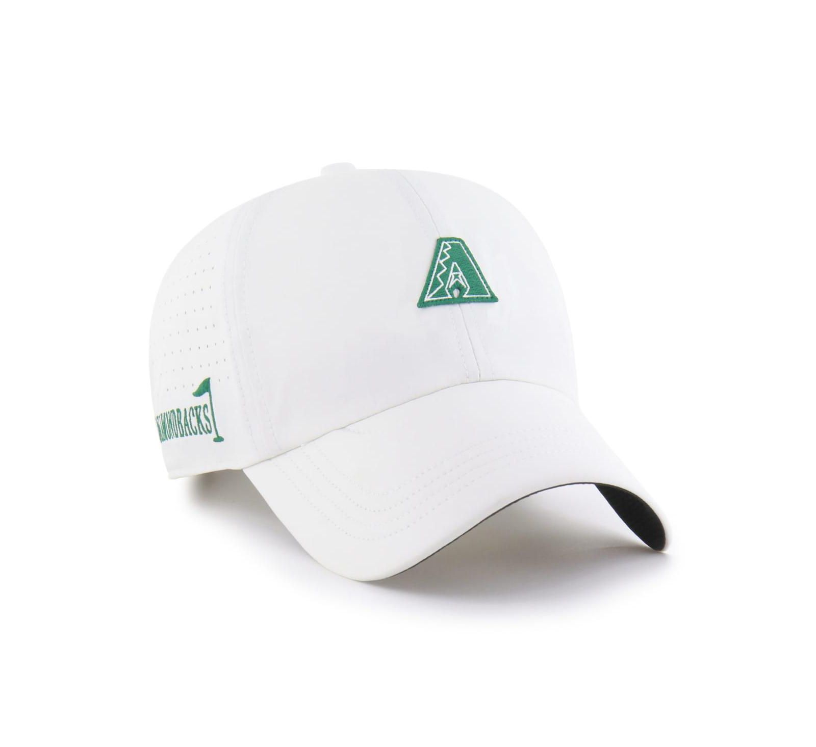 Мужская белая кепка '47 Brand Arizona Diamondbacks Elevated Greens Clean Up с регулировкой