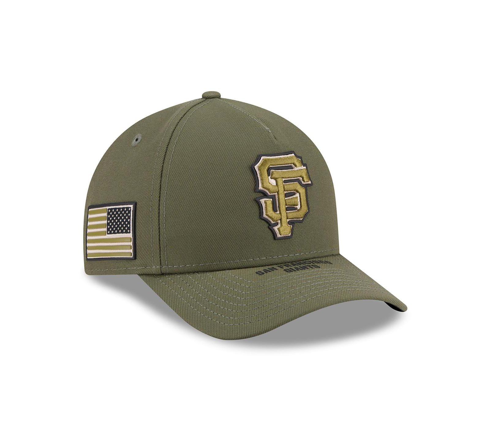Кепка New Era Big Boys and Girls Olive San Francisco Giants 2026 Armed Forces Day 9FORTY M-Crown Adjustable