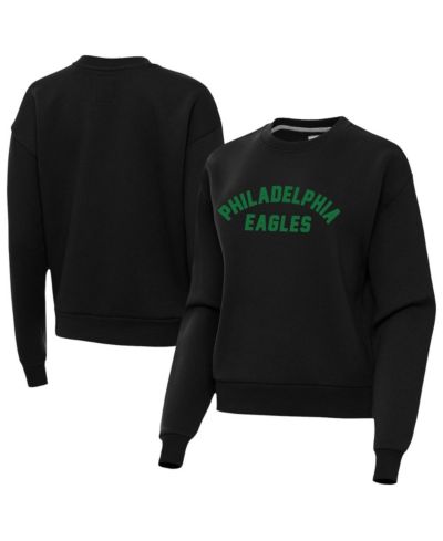 Женская толстовка Antigua Black Philadelphia Eagles Victory