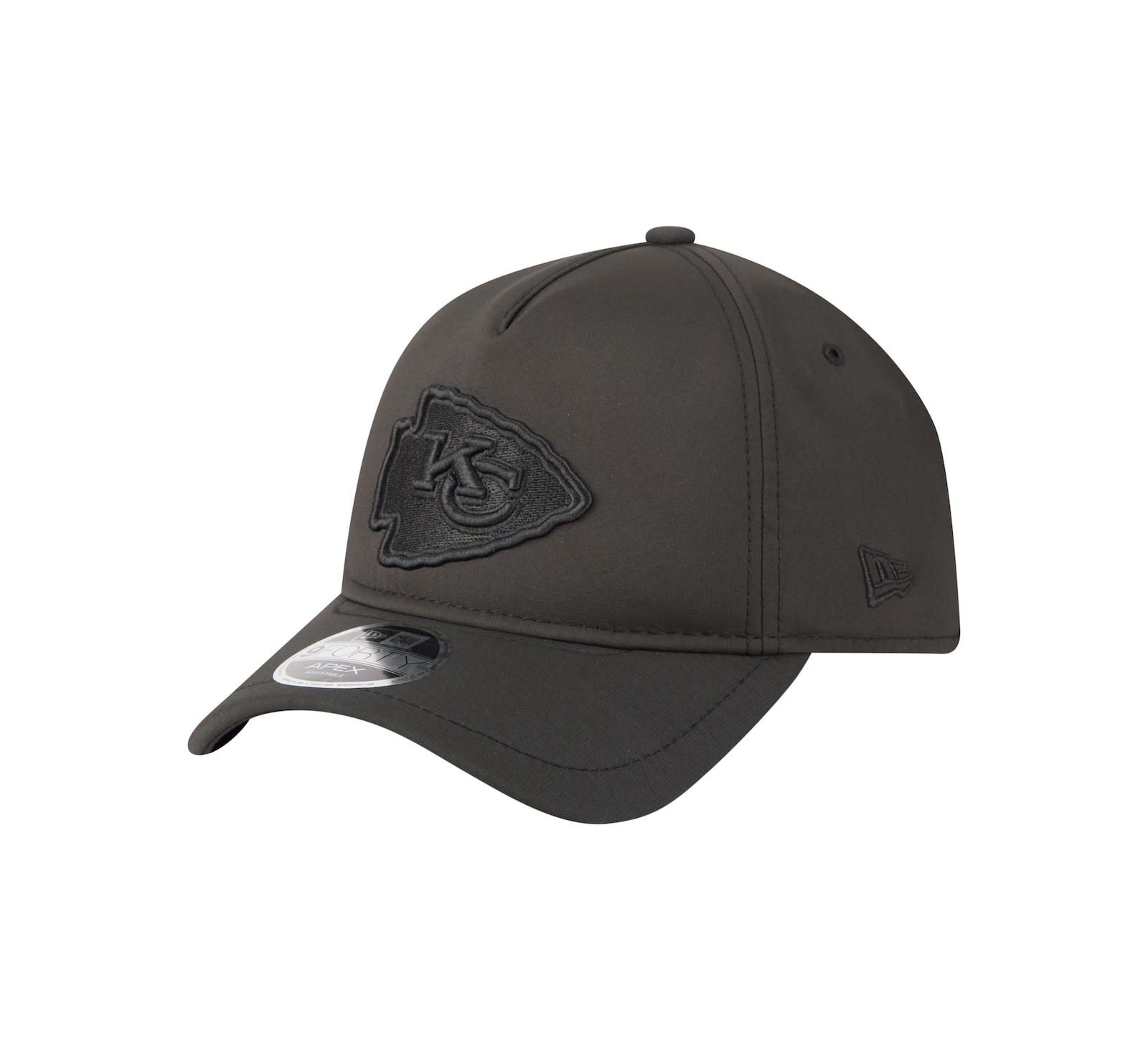 New Era Мужская кепка Kansas City Chiefs Apex 9FORTY регулируемая, черная