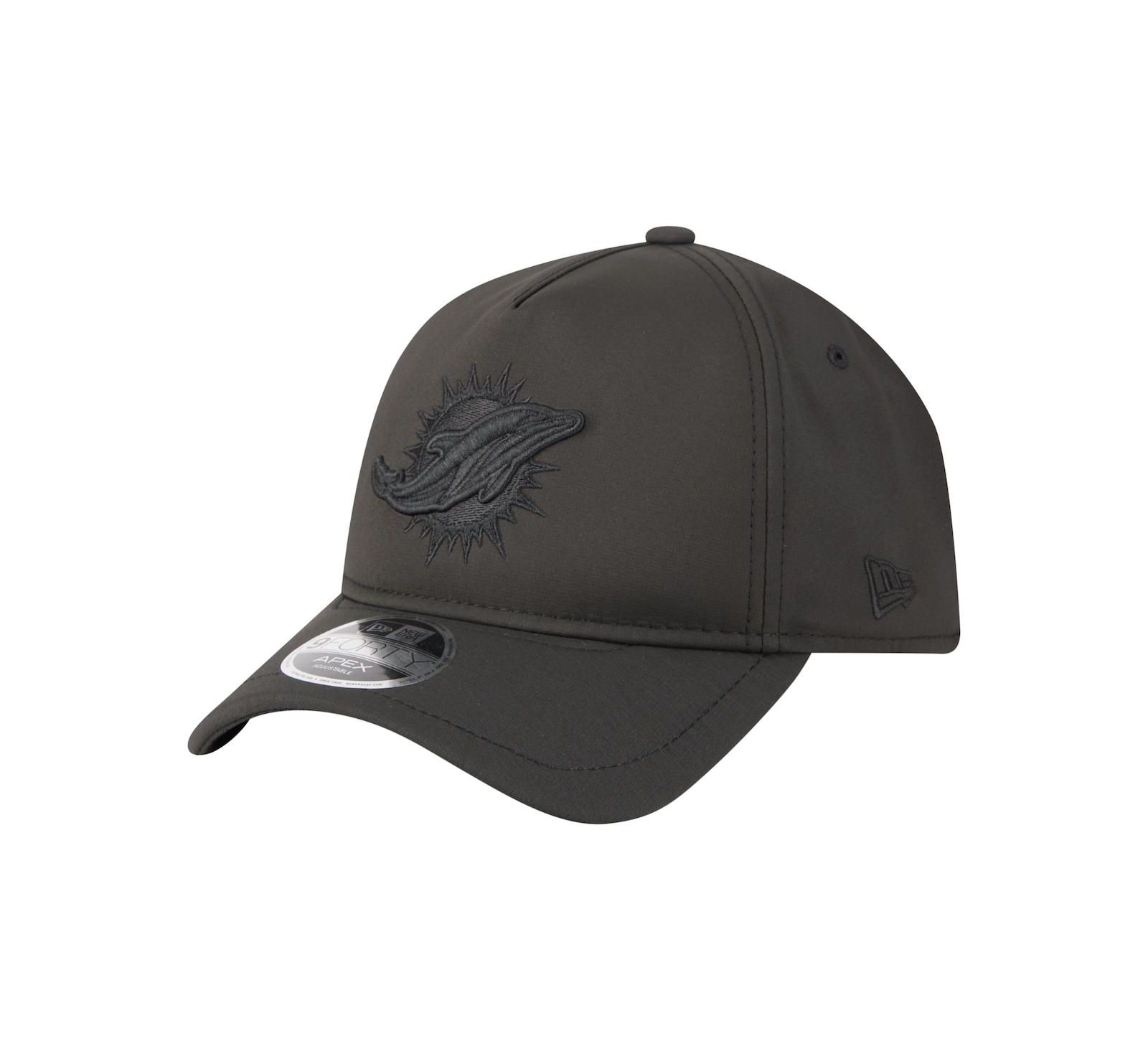 New Era Men's Black Miami Dolphins Apex 9FORTY Adjustable Hat
