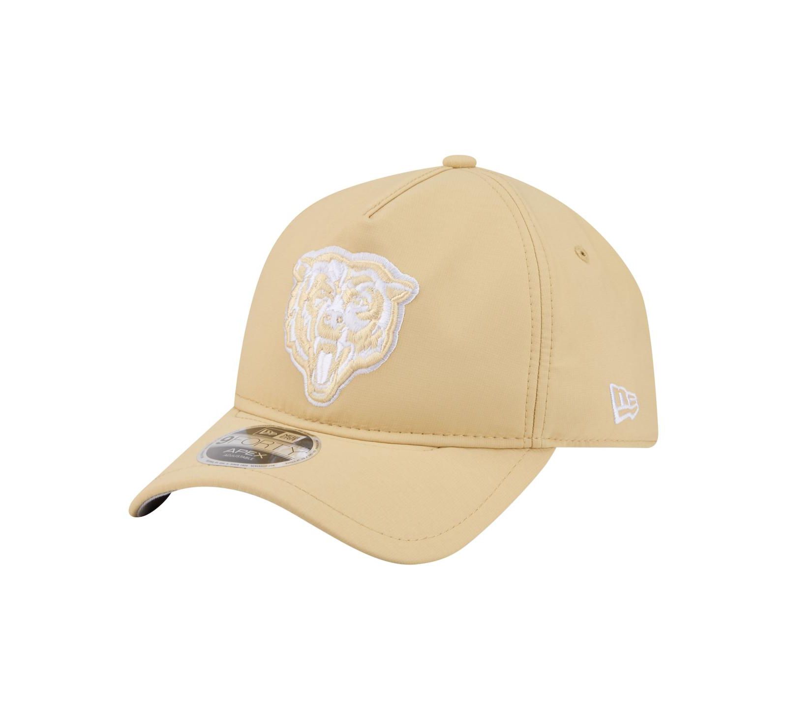 New Era Мужская кепка Chicago Bears Apex 9FORTY регулируемая бежевая