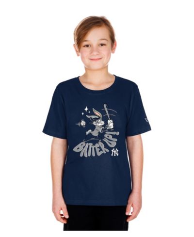 New Era Big Boys and Girls Navy New York Yankees Looney Tunes T-Shirt