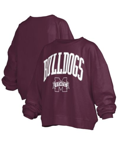 Женский флисовый свитшот Pressbox Maroon Mississippi State Bulldogs