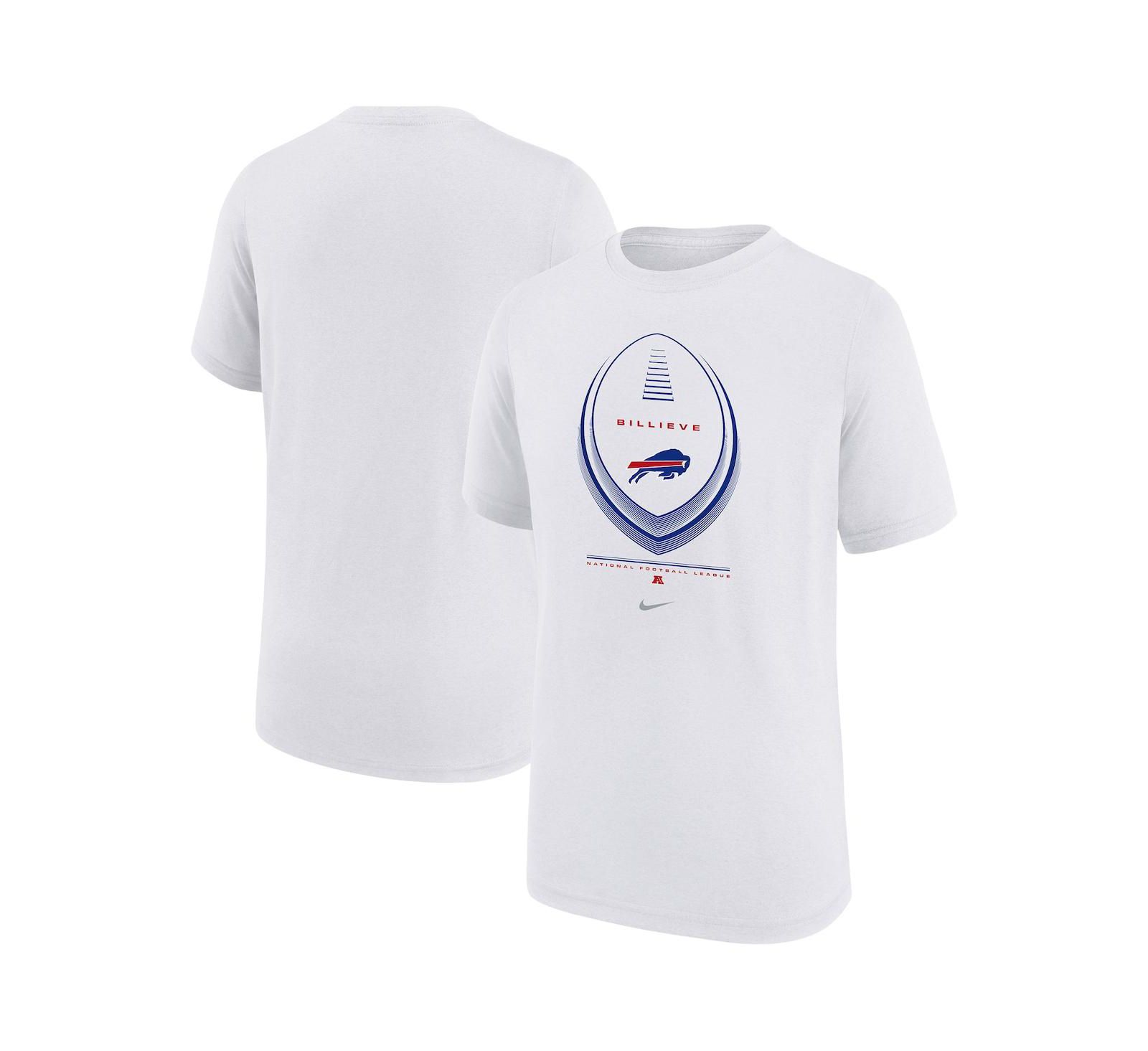 Nike Big Boys and Girls White Buffalo Bills Icon Legend Dri-FIT T-Shirt