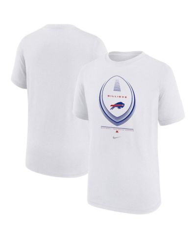 Nike Big Boys and Girls White Buffalo Bills Icon Legend Dri-FIT T-Shirt