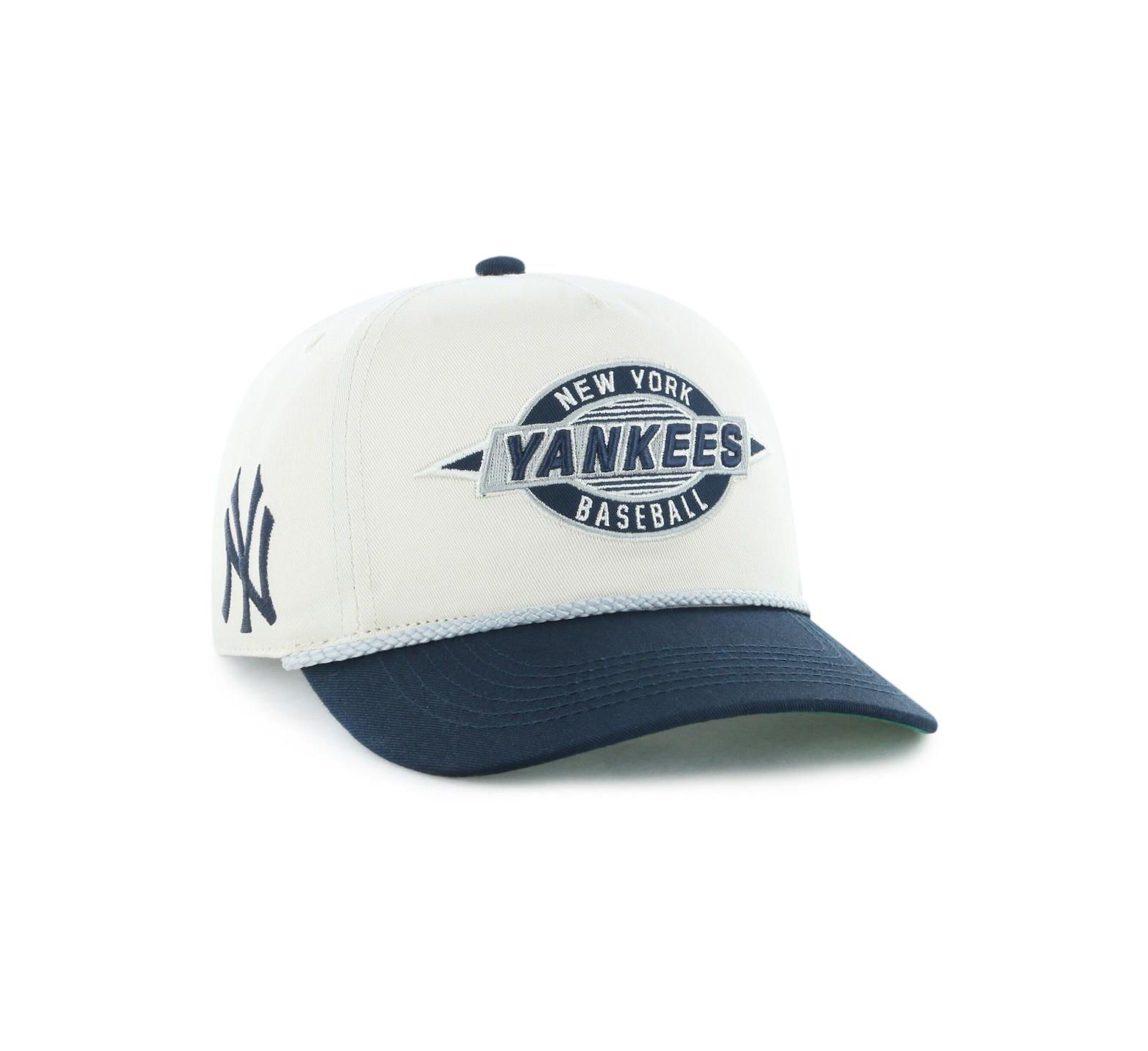 '47 Brand Men's Natural/Navy New York Yankees Frame Out Hitch Adjustable Hat