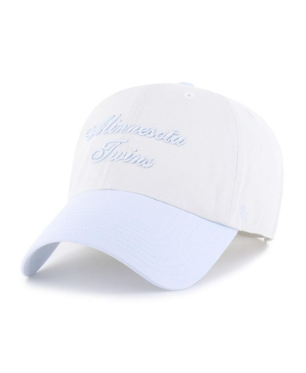 '47 Brand Women's White/Light Blue Minnesota Twins Gelato Two-Tone Clean Up Adjustable Hat