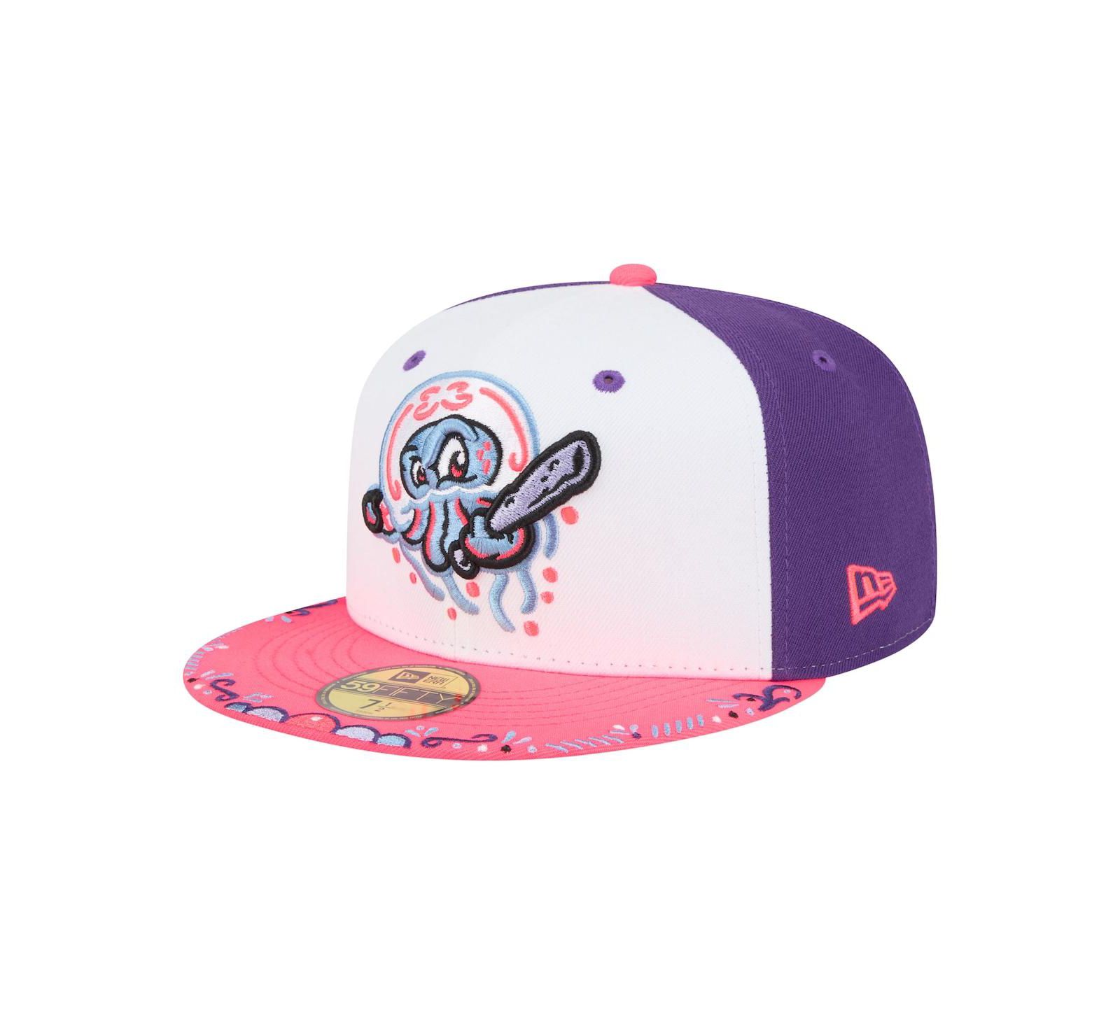 New Era Men's White/Pink Jersey Shore BlueClaws 2026 Copa De La Diversion 59FIFTY Fitted Hat