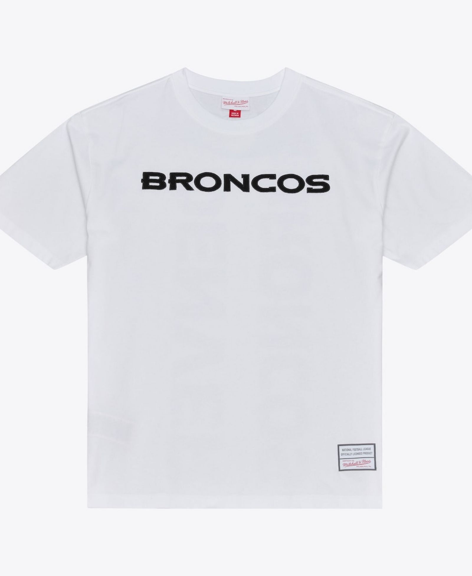 Мужская футболка Mitchell & Ness Denver Broncos Monochrome, белая