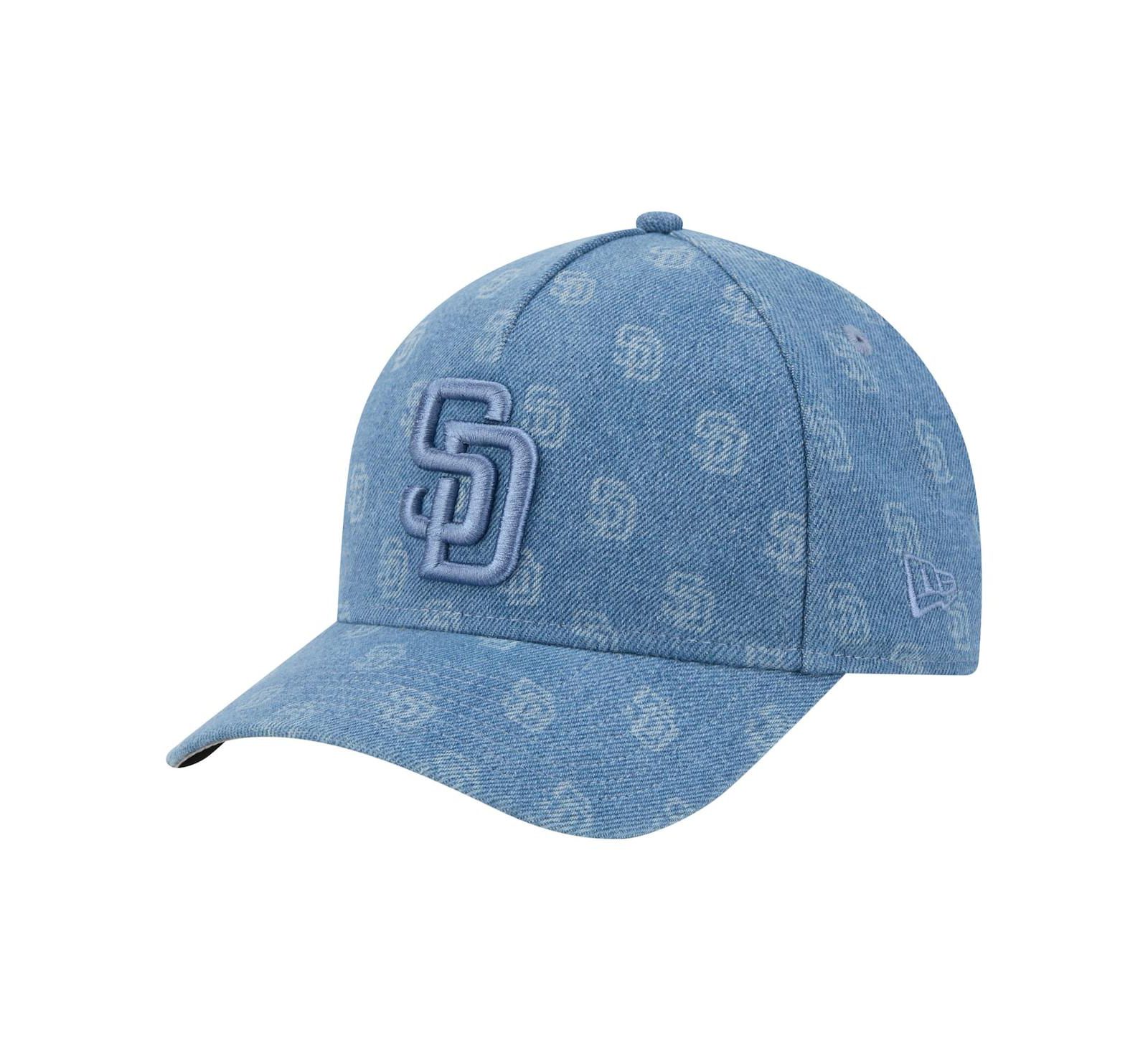 New Era Men's and Women's Denim San Diego Padres A-Frame 9FORTY Adjustable Hat