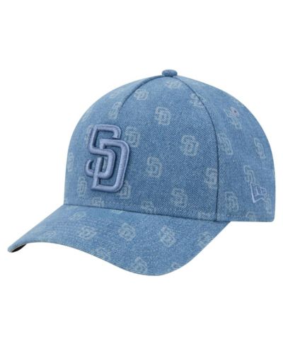 Мужская и женская кепка New Era San Diego Padres A-Frame 9FORTY, деним
