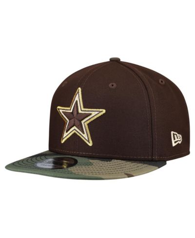 Мужская кепка New Era 9FIFTY Dallas Cowboys Camo, темно-коричневая