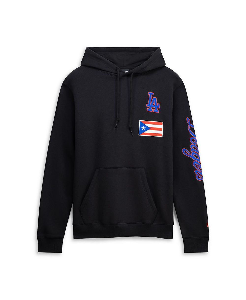 Худи New Era Men's Black Los Angeles Dodgers Puerto Rico Country Flag Hoodie