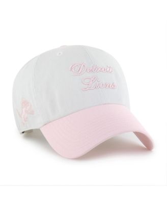 Женская кепка '47 Brand White Detroit Lions Gelato Two-Tone Clean Up регулируемая