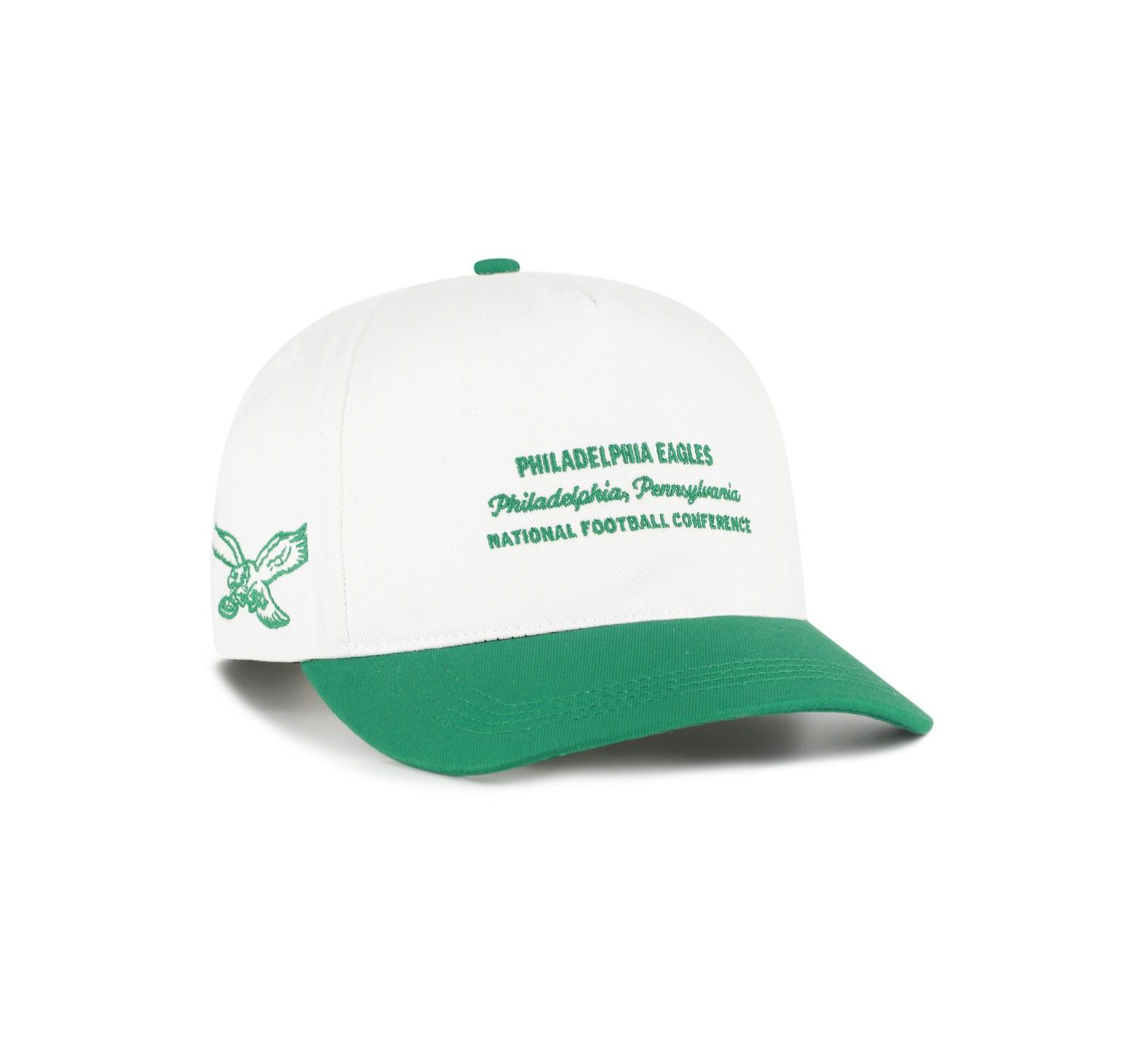 Мужская кепка '47 Brand White Philadelphia Eagles Contemporary Two-Tone Hitch Adjustable