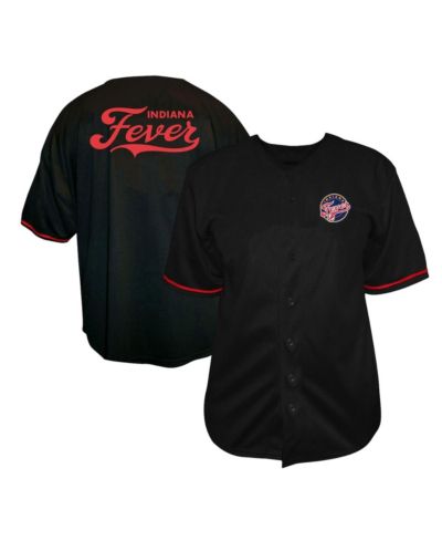 Fanatics Мужская черная джерси Fanatics Indiana Fever Big & Tall Full-Button Fashion Jersey
