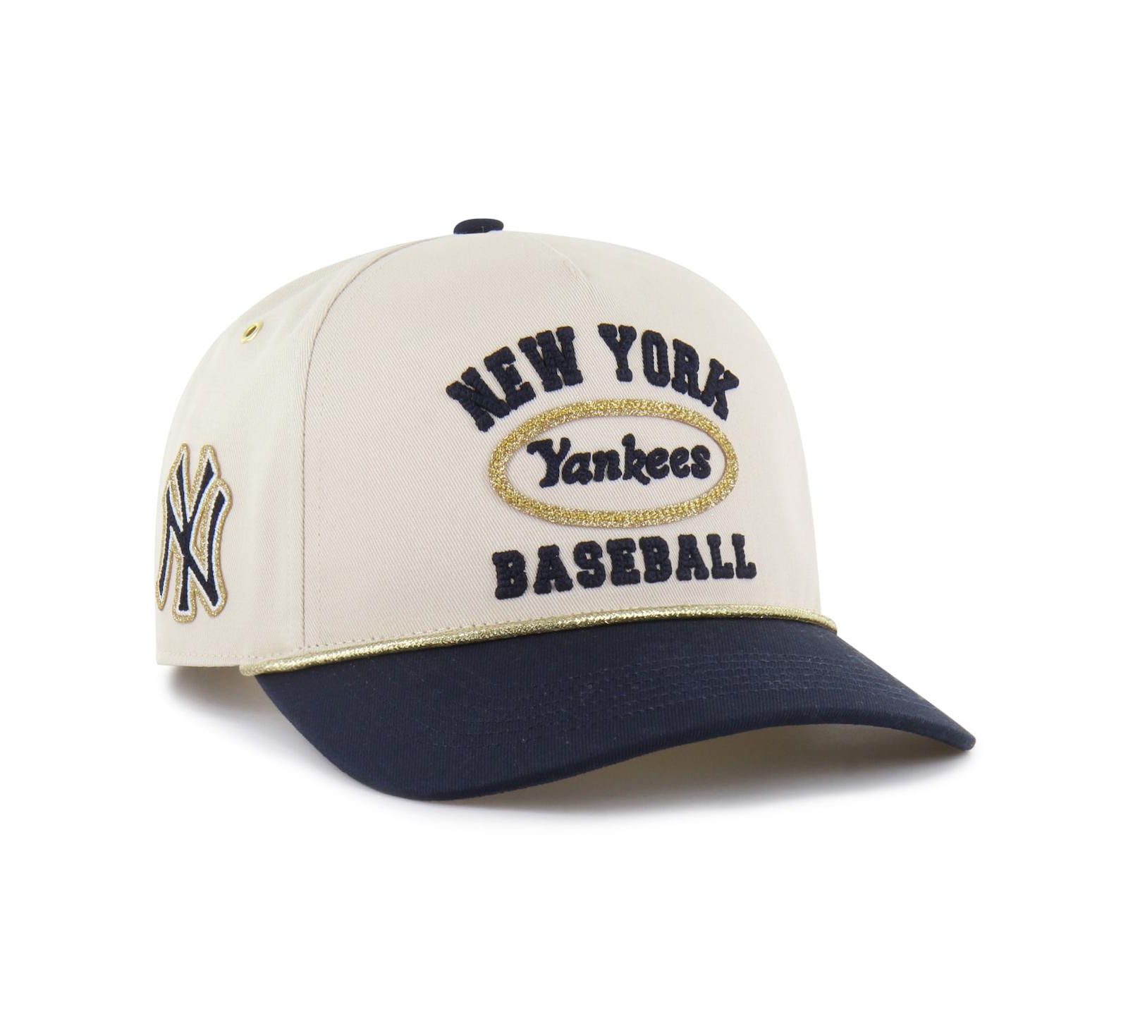 Мужская кепка '47 Brand x Natural/Navy New York Yankees Glitter Rope Hitch Adjustable