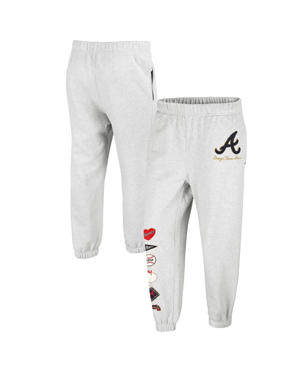 Женские брюки '47 Brand x Heather Gray Atlanta Braves Venice Jogger