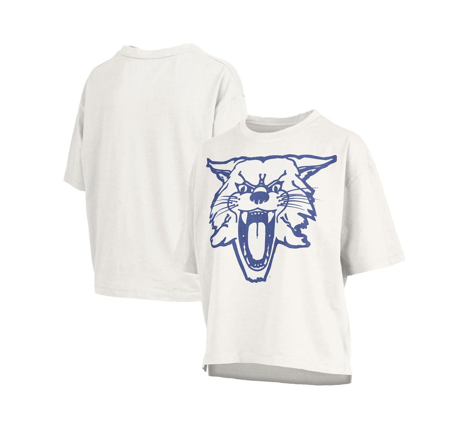 Pressbox Women's White Kentucky Wildcats Big Canvas Puff Castillo Motley Slub T-Shirt