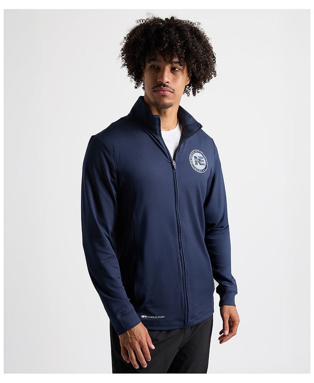 Charles River Apparel Men's Charles River x New England Patriots Navy Nu Fitness Full-Zip Jacket