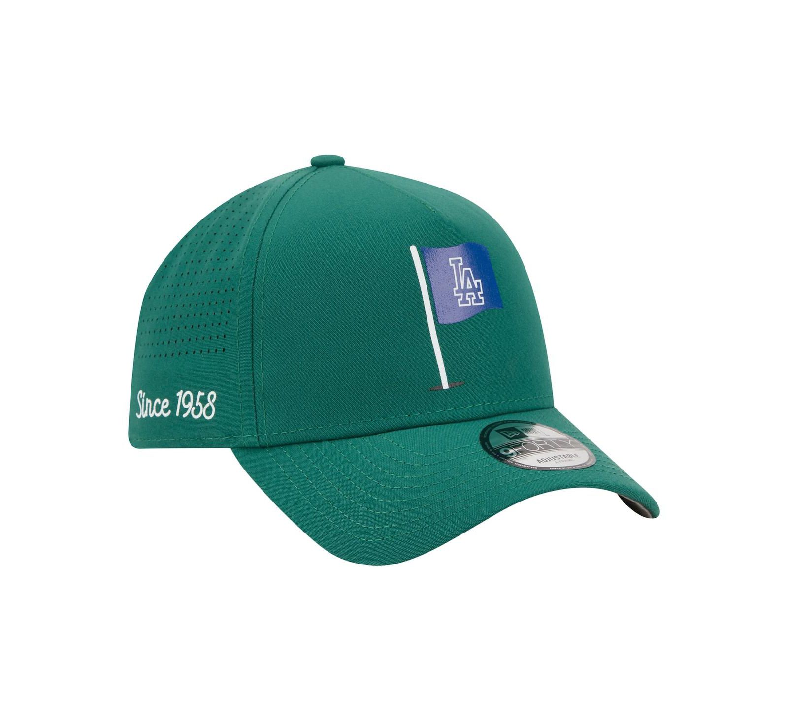 New Era Мужская кепка Los Angeles Dodgers Pin Seeker 9FORTY A-Frame регулируемая, зеленая