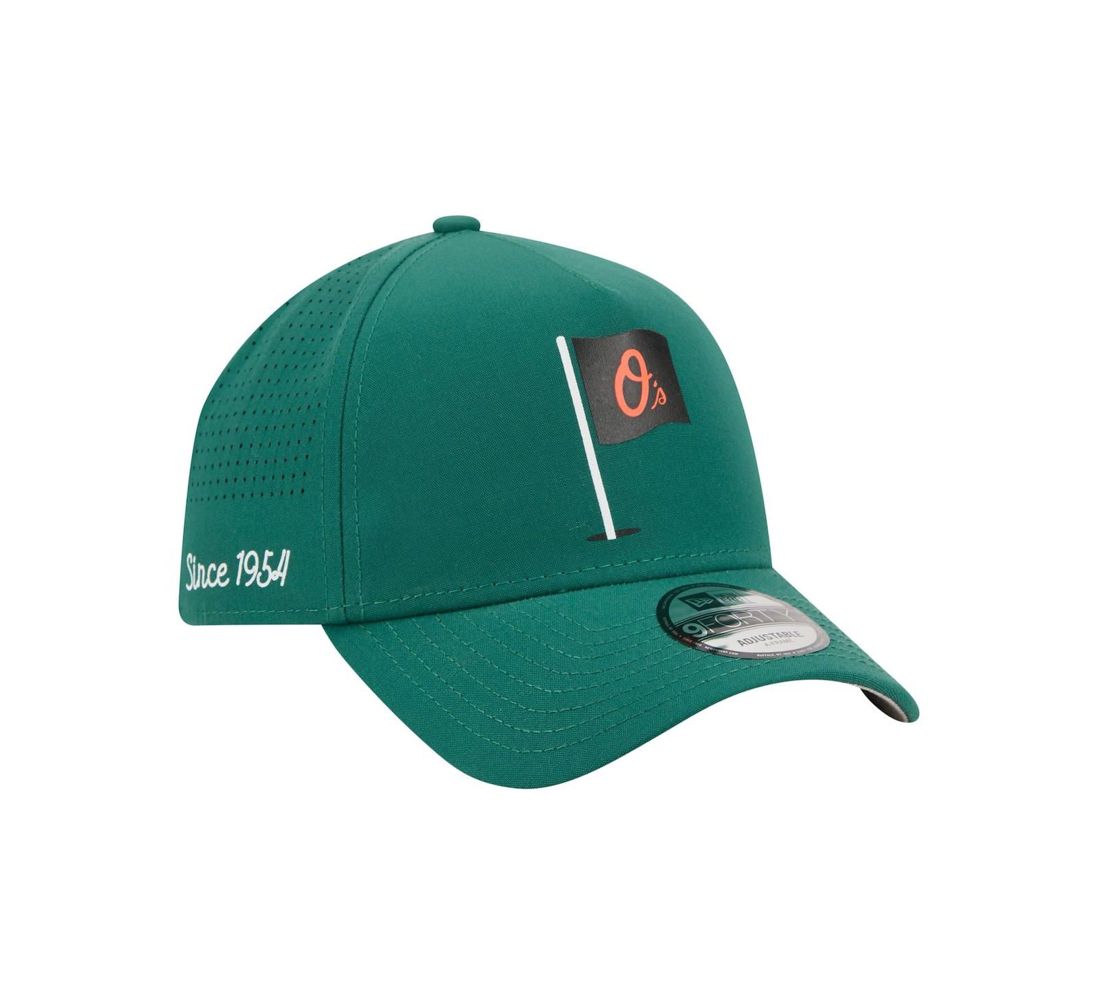 New Era Men's Green Baltimore Orioles Pin Seeker 9FORTY A-Frame Adjustable Hat